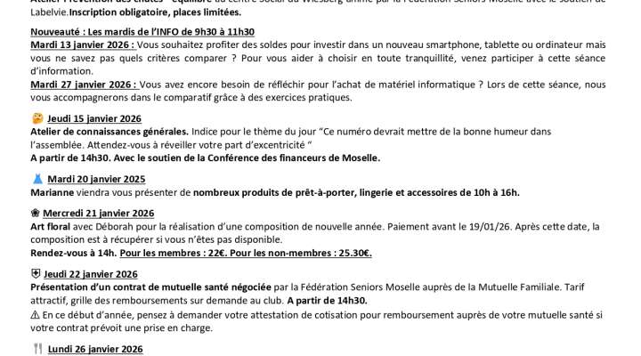 Programme club barrabino