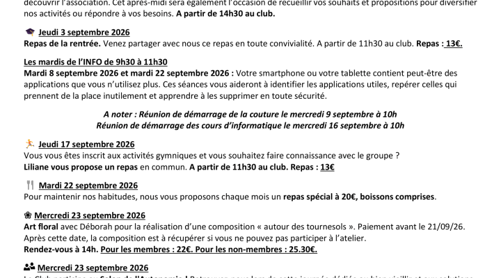 Programm Club Barrabino