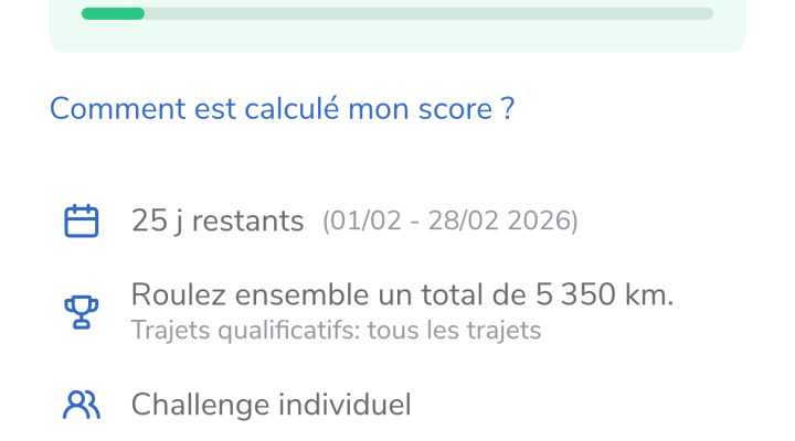 Cumulons 4 650 km à vélo en février