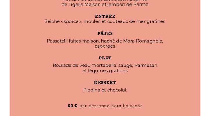 Un dîner en Emilia-Romagna