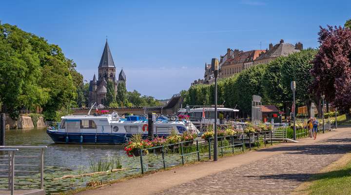 Plan d'eau de Metz und Moselufer