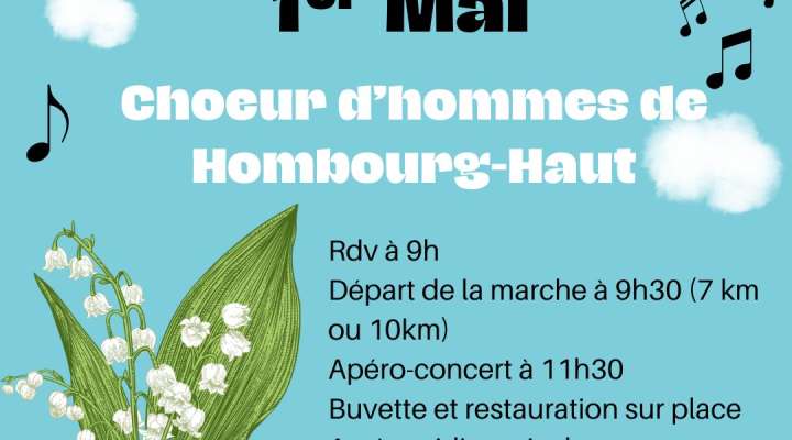 MARCHE DU 1ER MAI DU CHOEUR D'HOMMES DE HOMBOURG-HAUT