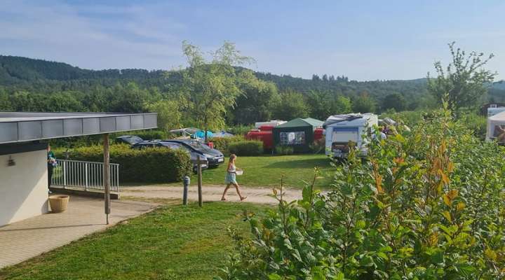 Servicebereich für Wohnmobile auf dem Campingplatz Haspelschiedt