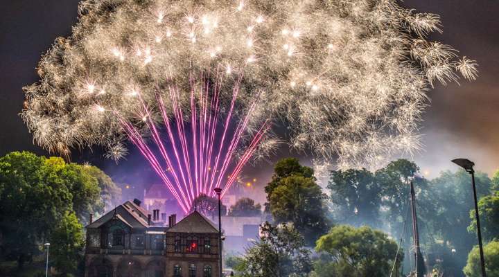 Nationalfeiertag und Feuerwerk