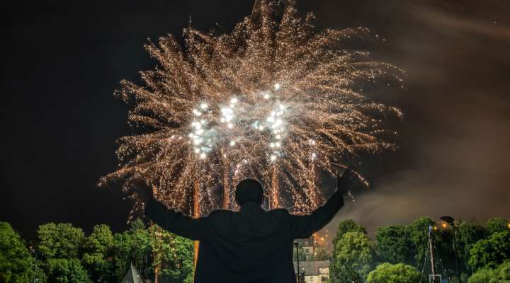 Nationalfeiertag und Feuerwerk