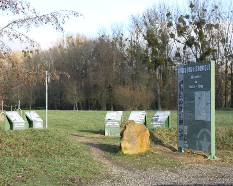 © Communauté de Communes Mad & Moselle Parcours historique de la bataille de dornot - corny 1944