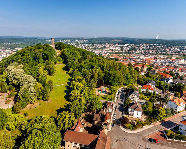 Fly Pixel  Spielerischer Randoland-Spaziergang im Schlossbergpark