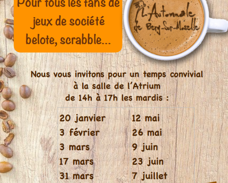 Association L'Automnale de Berg-Sur-Moselle Café Klatsch