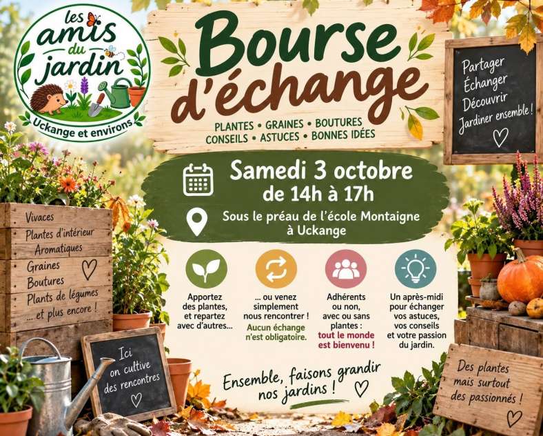 DR: Les Amis du Jardin d’Uckange et environs Bourse d’échange