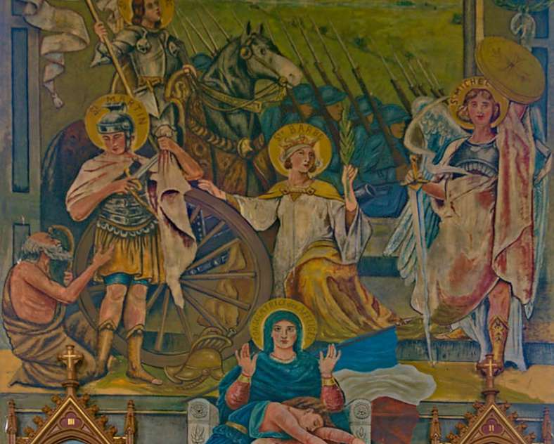 D. Manzi Wandhemälde- Kirche "Saint-Pierre et Saint-Paul"