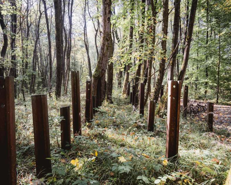 Lezbroz  Sentier d'excellence 5 - autour des blocs de combats du simserhof