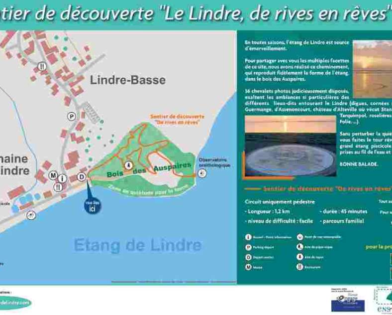 SENTIER DE DÉCOUVERTE-LE LINDRE, DE RIVES EN RÊVES