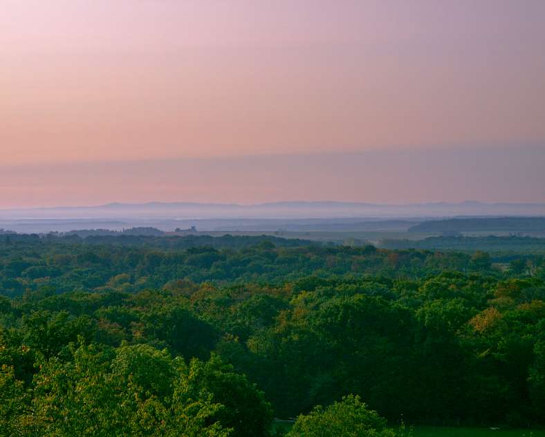 Emmanuel Stourm La Porte du Saulnois depuis les étangs de la Tensch