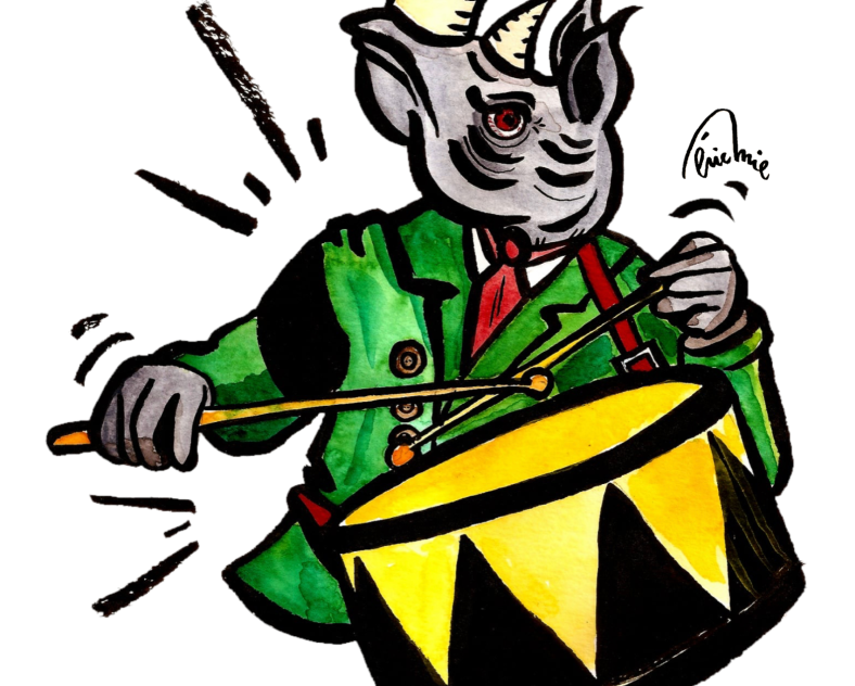 Dessin d’Eric Mie RHINOCÉROS d’Eugène Ionesco - Festival de Théâtre de l’Arc Mosellan