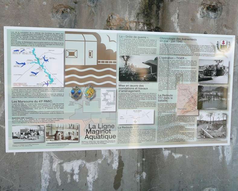 Mairie de Rémering-les-Puttelange Route de la ligne maginot aquatique - mémorial redoute 117