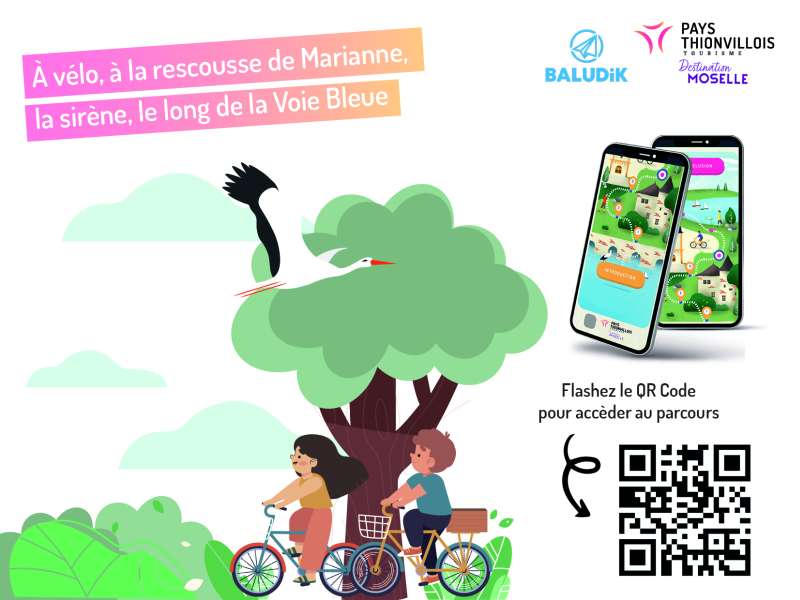PTT - Freepik À vélo, à la rescousse de Marianne le long de la voie bleue