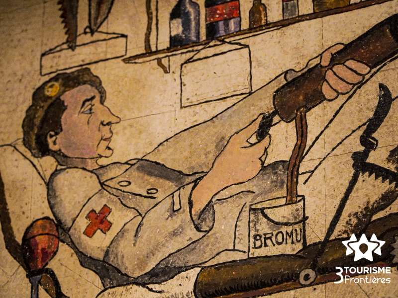 Trois Frontières Tourisme  Fort aux fresques - petit ouvrage du bois de Bousse