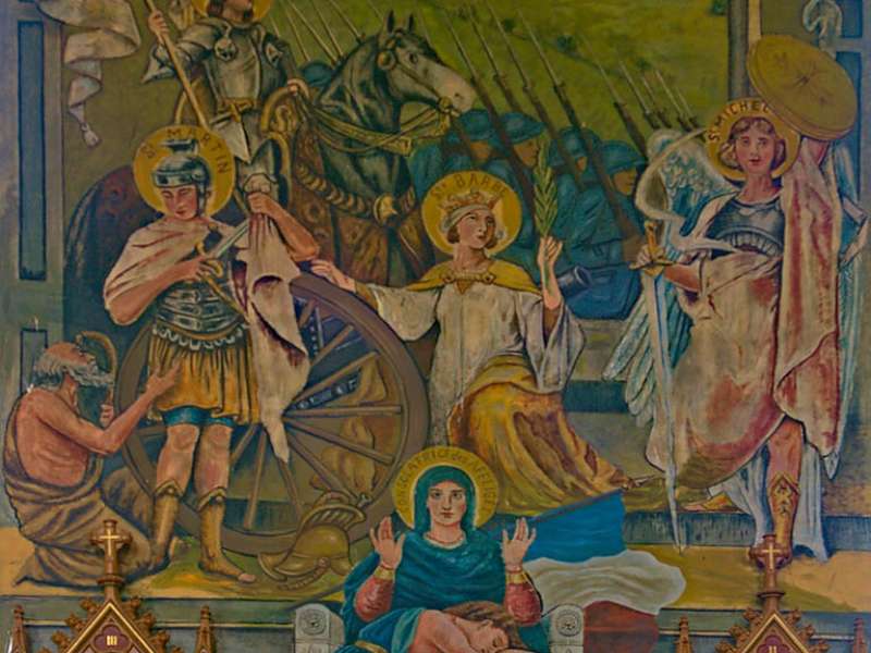 D. Manzi Wandhemälde- Kirche "Saint-Pierre et Saint-Paul"