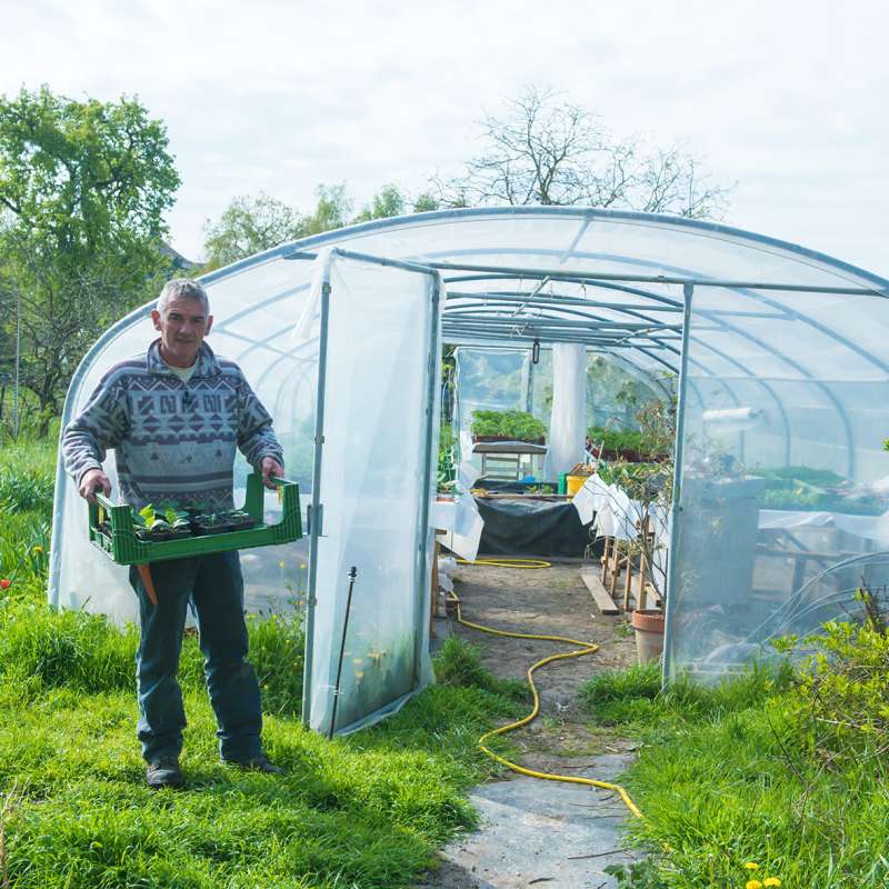 Gilles Dorschner Jardin bio de l'Arc-en-Sol
