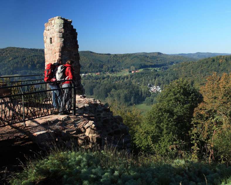 THE RUINS OF RAMSTEIN CASTLE