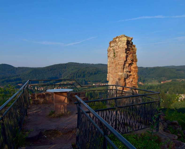 THE RUINS OF RAMSTEIN CASTLE