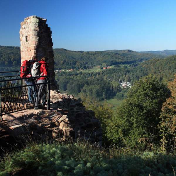 The ruins of Ramstein castle
