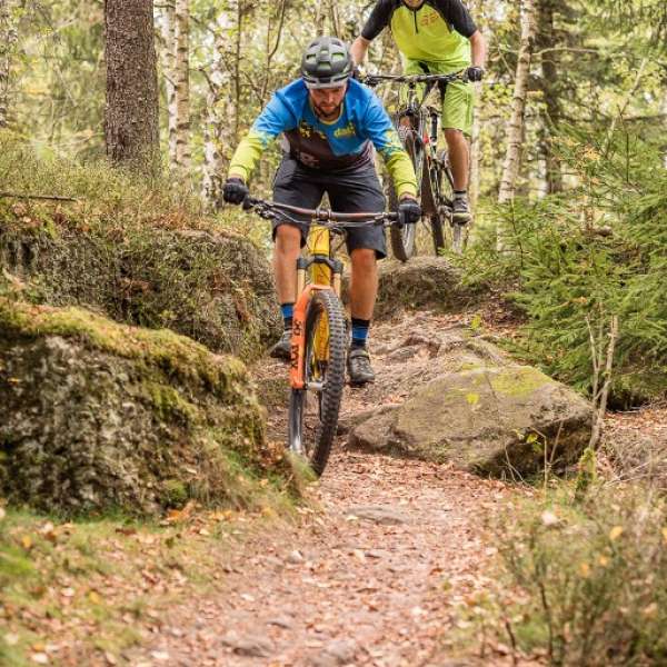 Trois vallées mountain bike trail