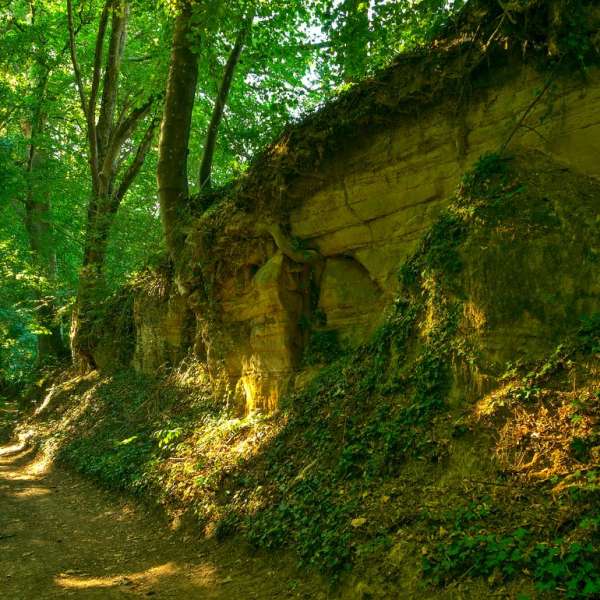 Mountain biking to the Charlemagne spring
