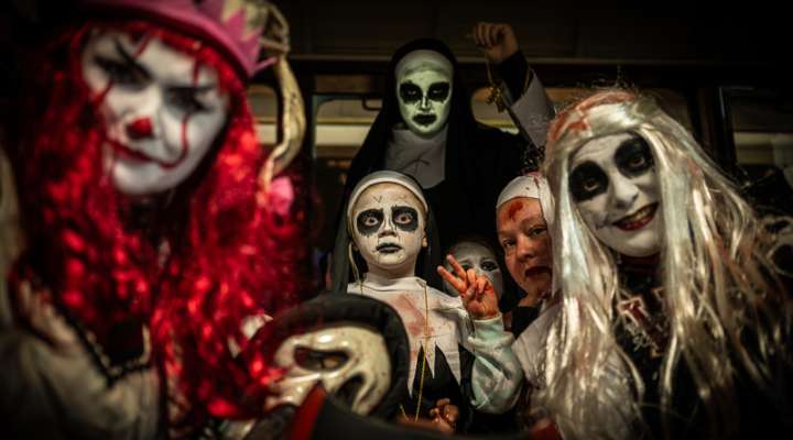 Night of horror at the forest train