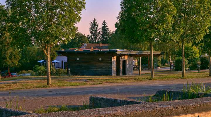 Motorhome area at the marina