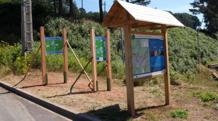 Parcours marche nordique bleu