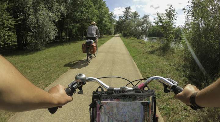 La voie bleue cycle route - Metz - Pont-à-Mousson