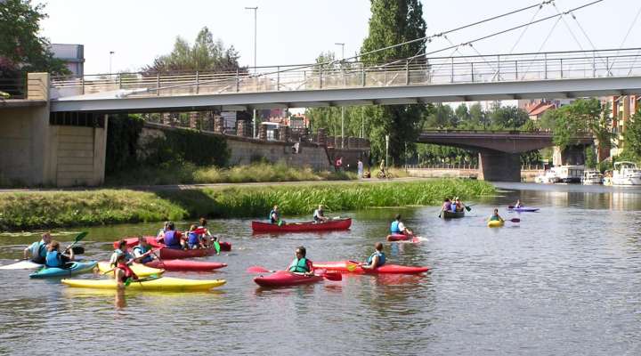 En canoë-kayak de la blies ou de la sarre