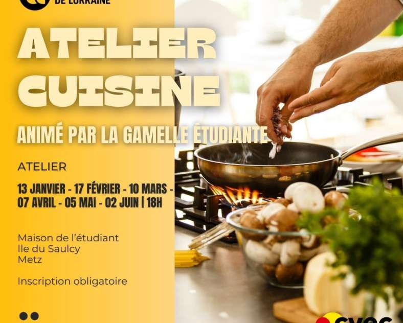 DR - source Ville de Metz Les ateliers cuisine de la Gamelle étudiante