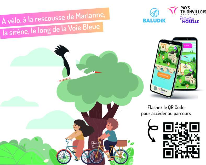 PTT - Freepik À vélo, à la rescousse de Marianne le long de la voie bleue