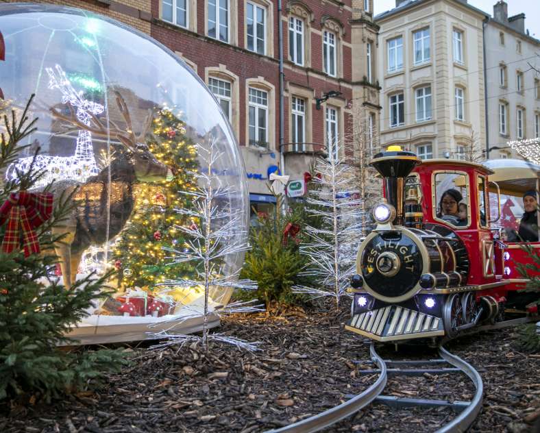 Raphaël Porté Le village des enfants - Petit train sur rail