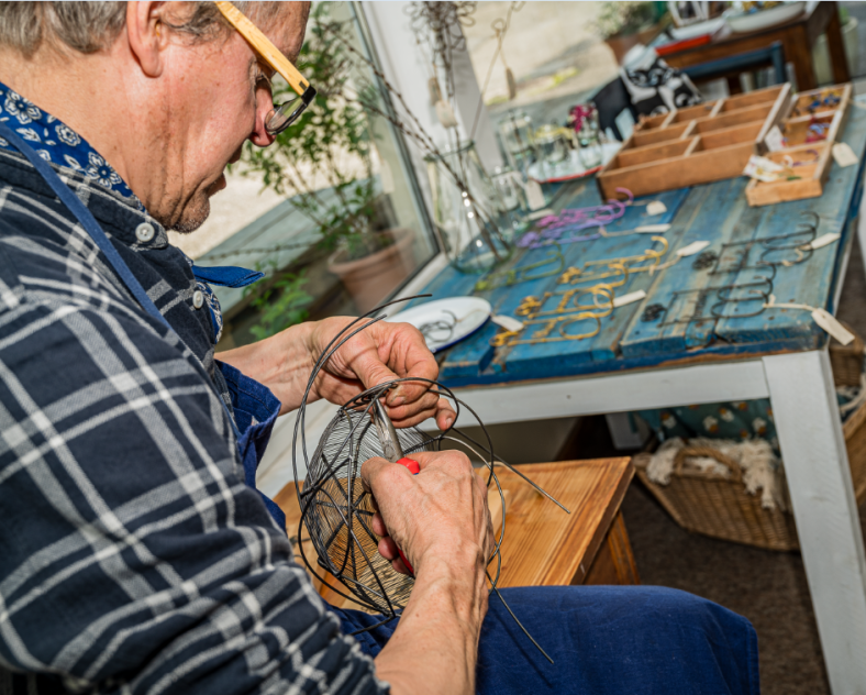 P. Bucher Atelier création en fil de fer