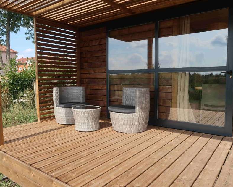 SI Rhodes Holiday cottages at the campsite
