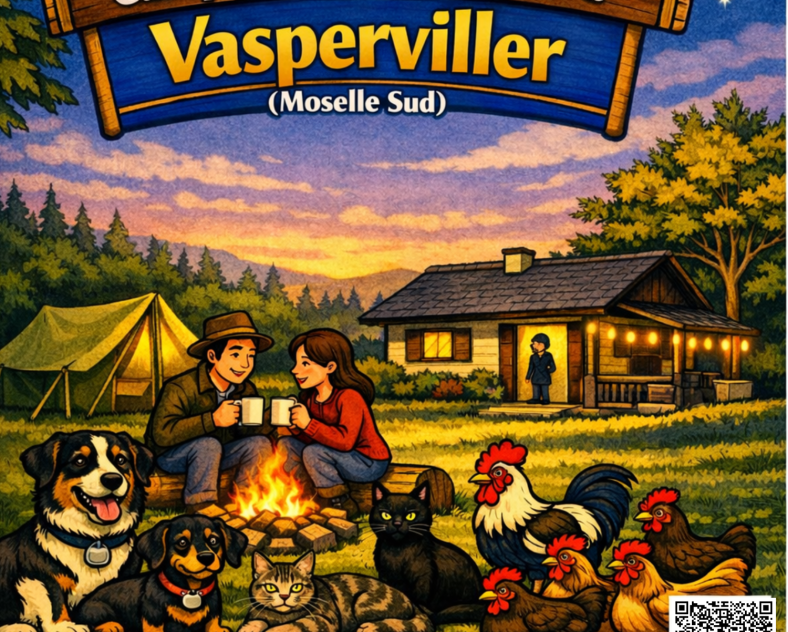 monique Lempereur Camping chez l'habitant - pause à Vasperviller