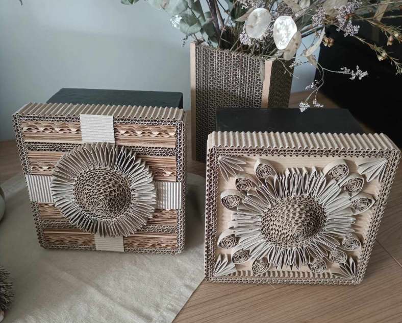 Manu'Elle  Manu'elle - decorative objects and furniture in recycled cardboard