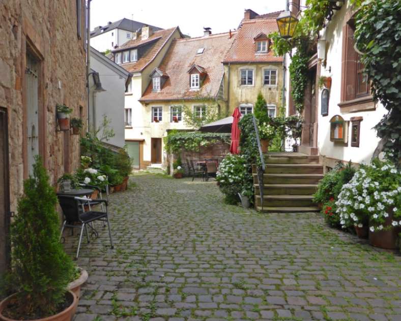 Rues pavées Vélo vis à vis