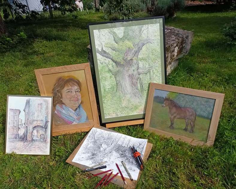 Sylvie Krollmann Exposition - Le coup de crayon