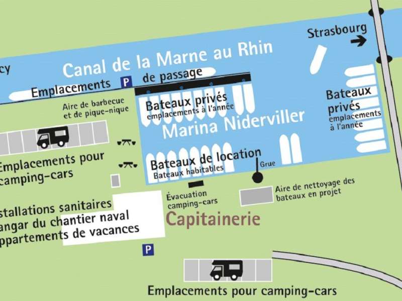 Kuhnle-Tours  Aire de stationnement pour camping-cars marina Kuhnle-Tours
