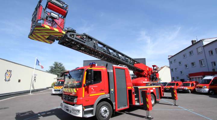 Visite de la caserne des pompiers