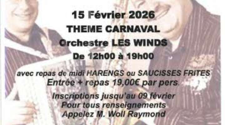 Thé dansant Carnaval