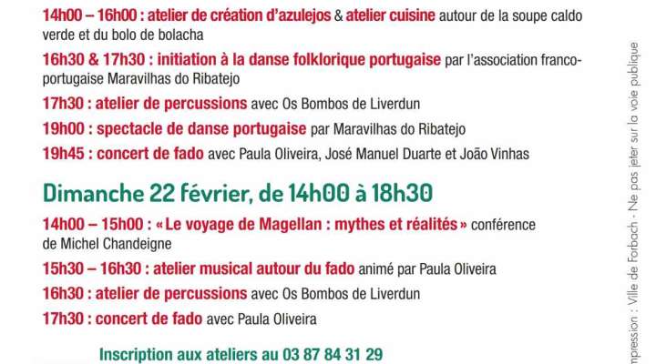 Week-ends de la Syna : Culture Portugaise