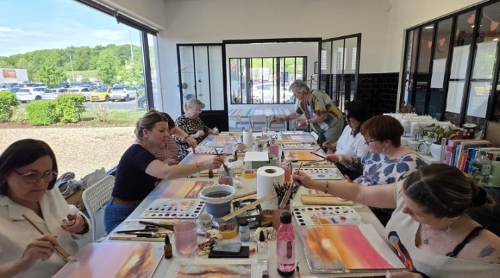 Aquarelle Art - La vieille lampe