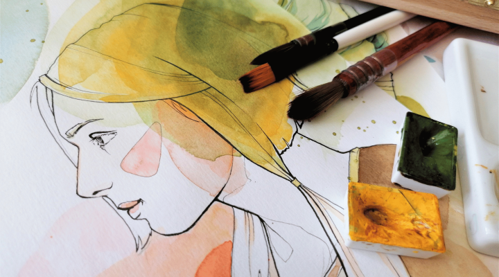 Aquarelle-art - thème portrait