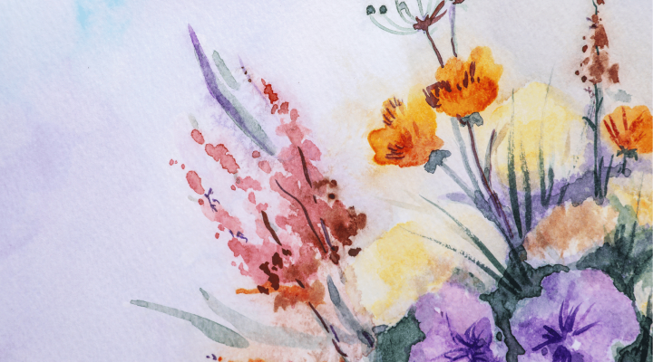 Aquarelle-art - thème fleurs