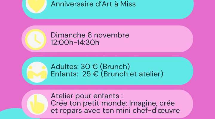Brunch-Art - Anniversaire Art à Miss